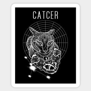 A zodiac cattery: Cancer - catcer Sticker